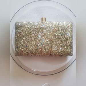 Gold Glitter Clutch